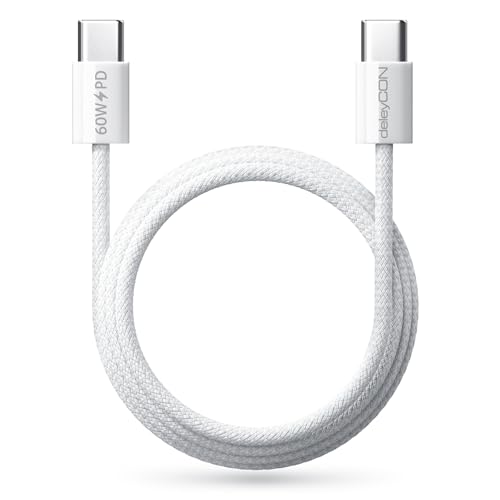 Thumbnail 2 de deleyCON Set USB-C 60W PD (2 pezzi, 1 m + 1 m) – cavi USB-C a C per ricarica rapida e sincronizzazione