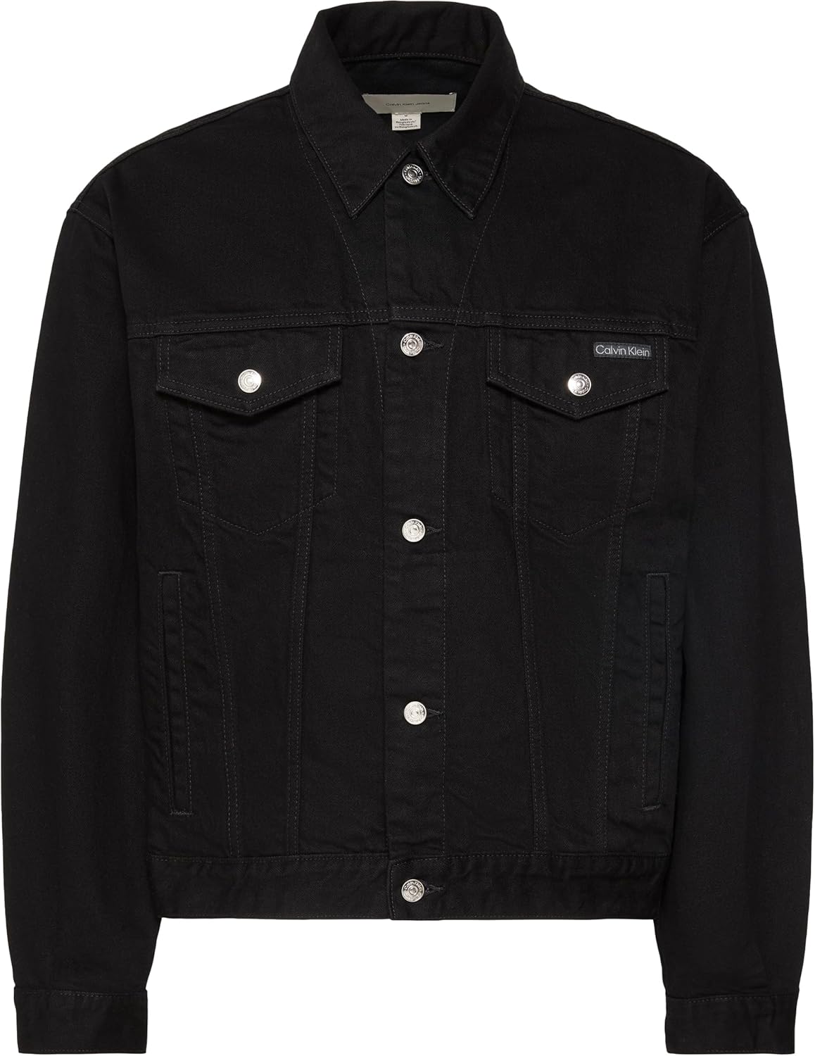 Thumbnail 3 de Calvin Klein 90s CK Classic Black Trucker Giacche Uomo LV04RF706G
