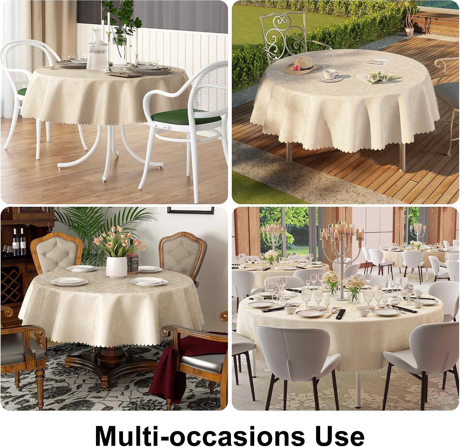 Thumbnail 4 de Smiry Round Table Cloth 70" Round ๐ฝ