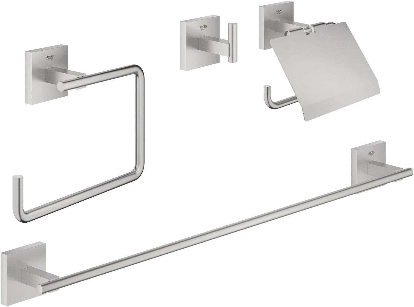 Detalle 2 de GROHE QuickFix Start Cube: Set Accessori 4-in-1 in Cromo