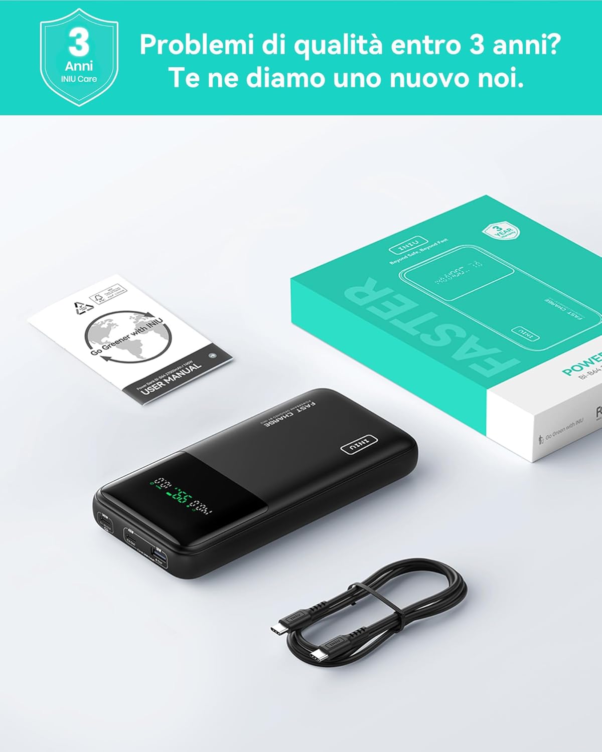 Thumbnail 5 de INIU Power Bank 27000mAh caricatore portatile 🔌