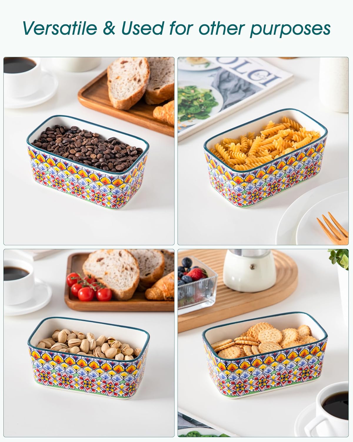 Thumbnail 6 de vancasso Ceramic Butter Dish, 6.5-inch