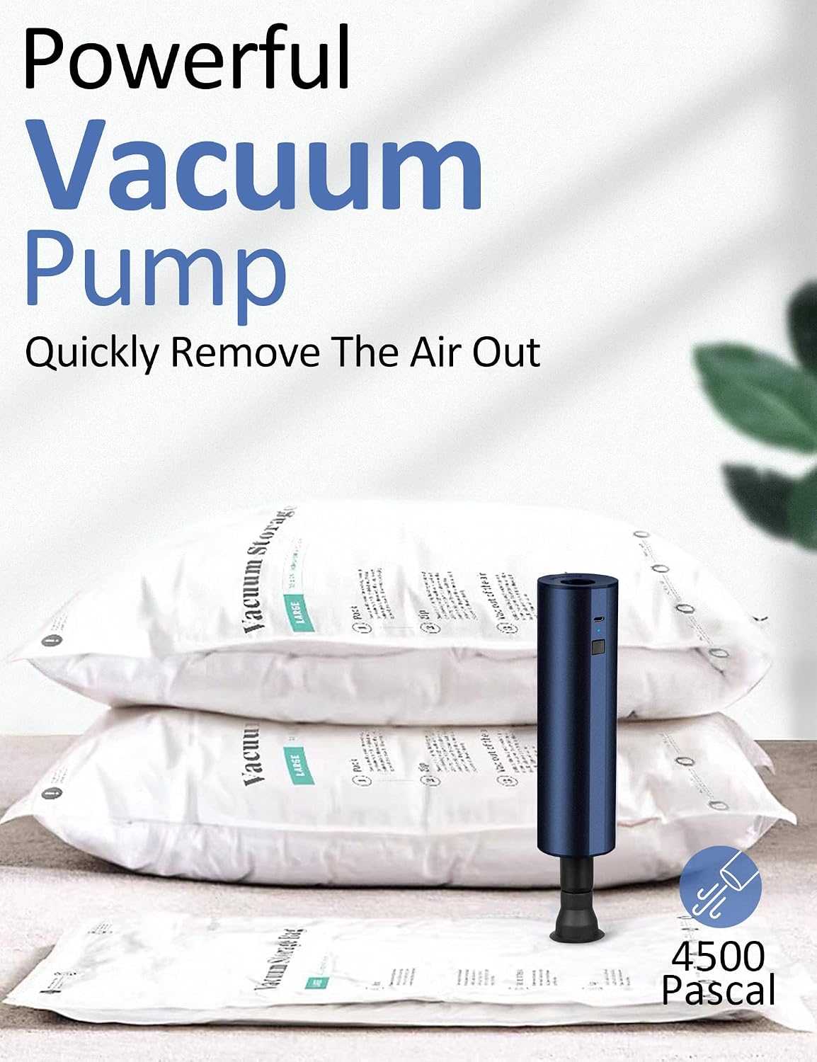 Thumbnail 2 de BeautyovO Electric Air Pump: Cordless 2×2000mAh Inflator for Inflatables