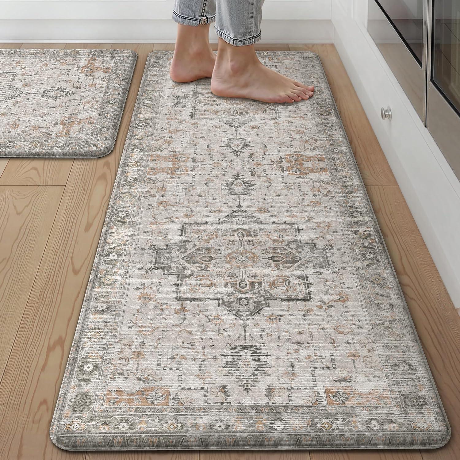 Detalle de GENIMO Kitchen Mats 17.3x47 17.3x30 Anti Fatigue