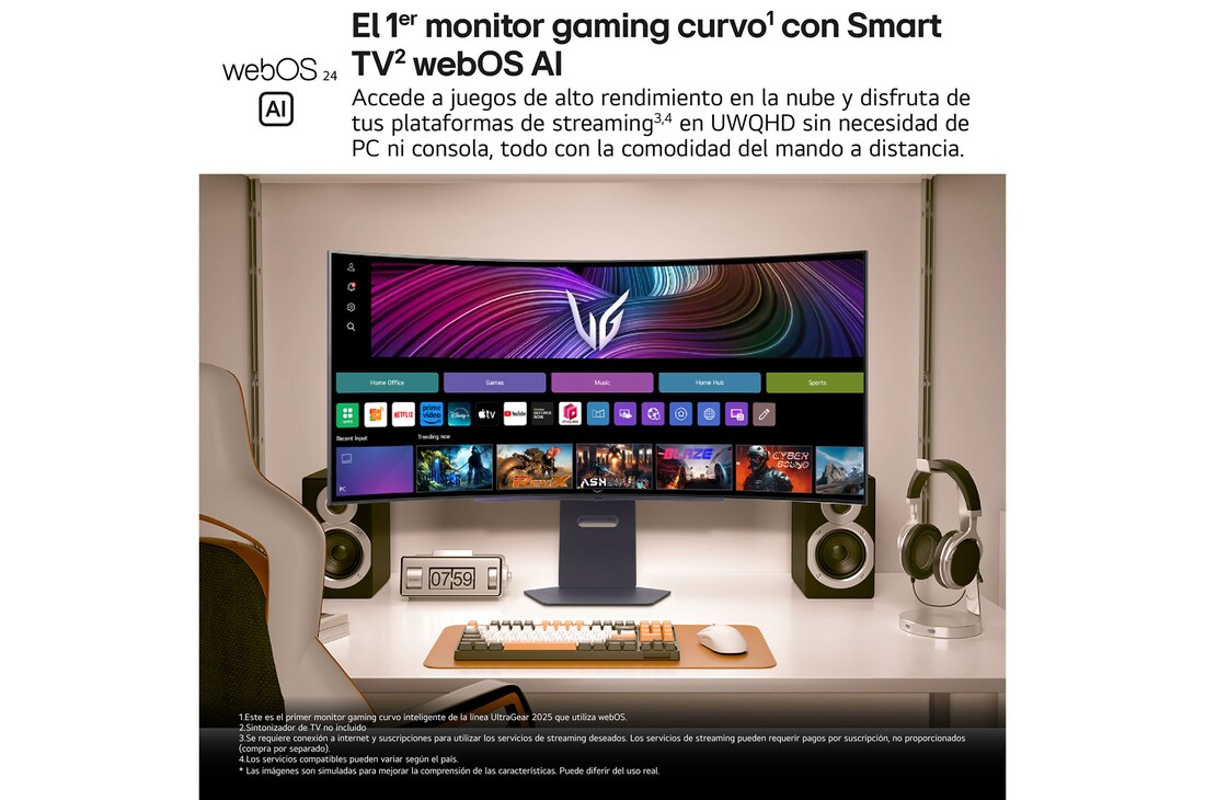 Detalle 2 de LG UltraGear 45GX90SA-B OUTLET Monitor OLED 45" UWQHD 240 Hz