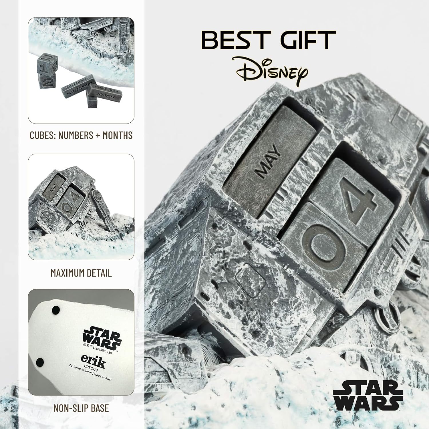 Detalle de Grupo Erik Perpetual Calendar – Star Wars AT-AT Desk Calendar