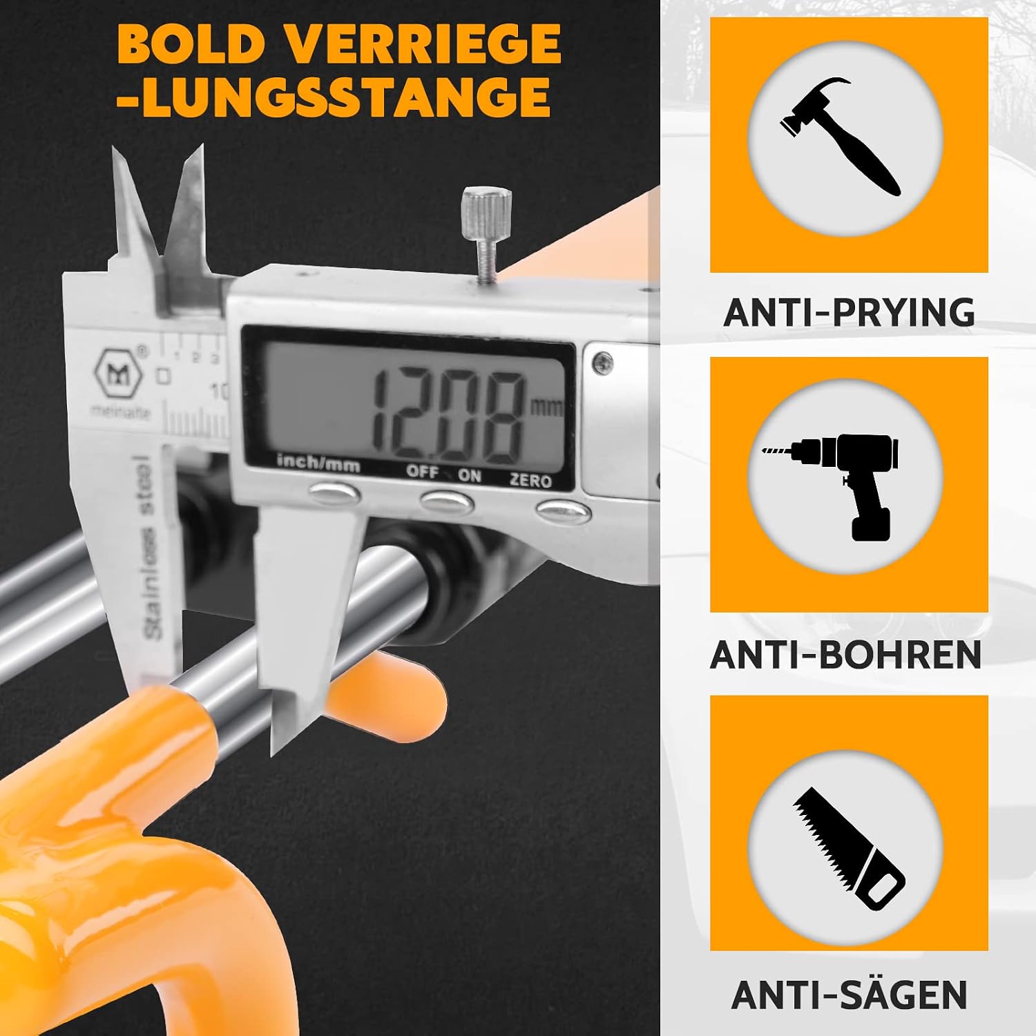 Detalle de Tevlaphee Lenkradkralle verstellbar 5,5–13,8"