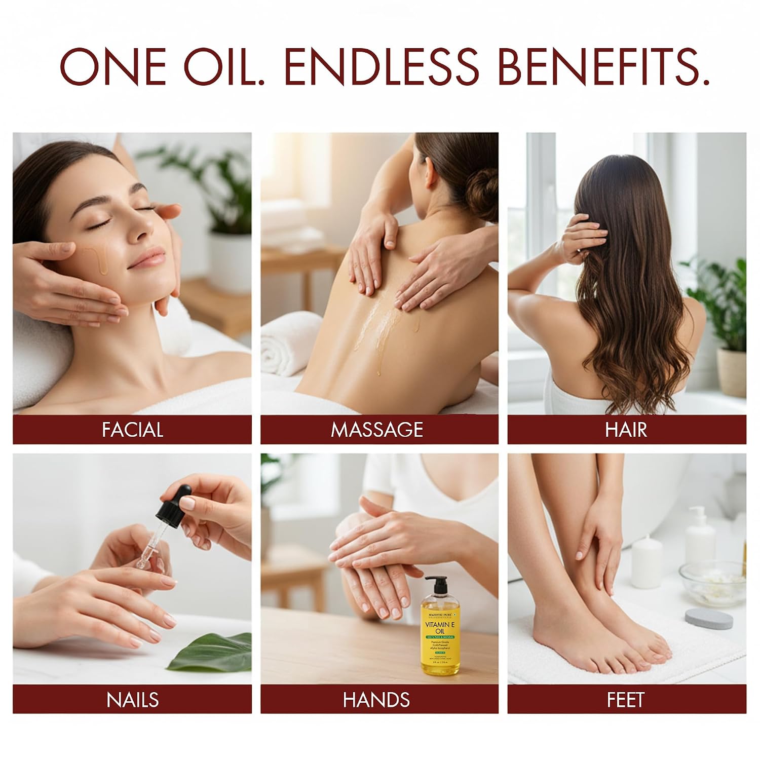 Detalle 1 de Majestic Pure Vitamin E Oil 8 Oz