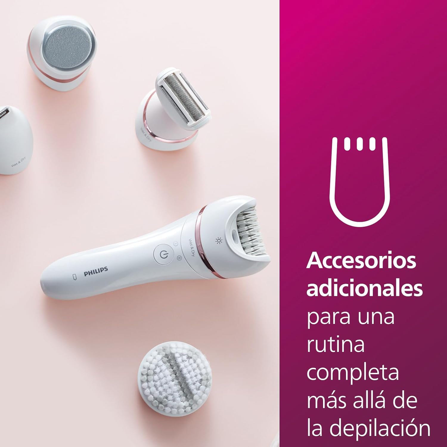 Thumbnail 4 de Philips BRE740/10 Depiladora 9 en 1 0,5 mm