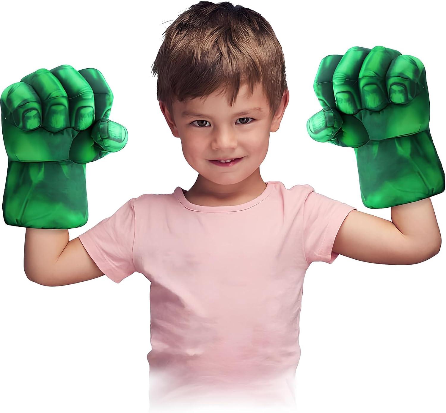 Detalle 2 de Guantes de Boxeo para Niños Gigantes Peluche Verde