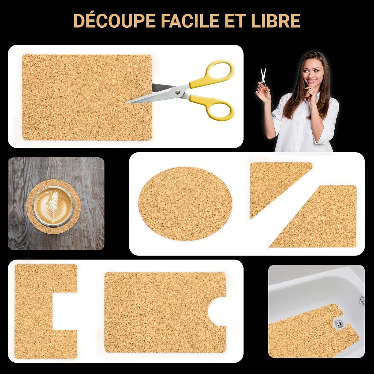Thumbnail 5 de COSYLAND Tapis de douche 40x100 cm