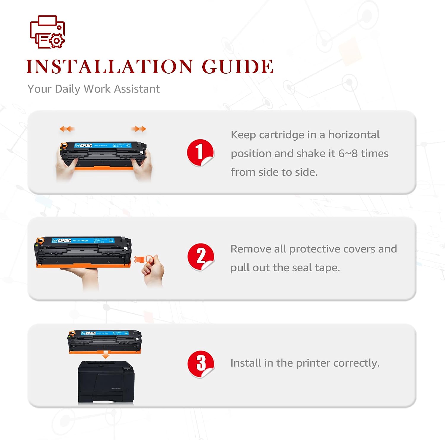Detalle 2 de Toner Kingdom 131X 4-Pack kompatibel für HP
