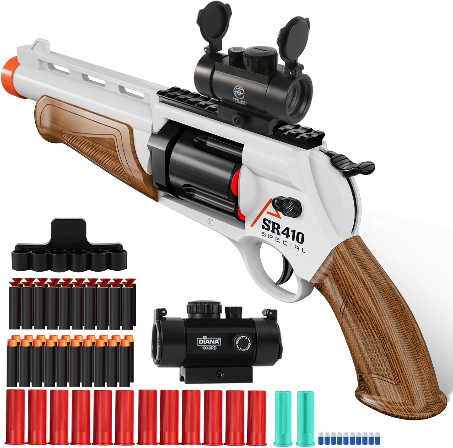 Thumbnail 6 de Grizzly Toy Guns for Boys Shotgun Foam Blaster (Enhanced Revolver) — Soft Bullet Blaster for Kids 8+