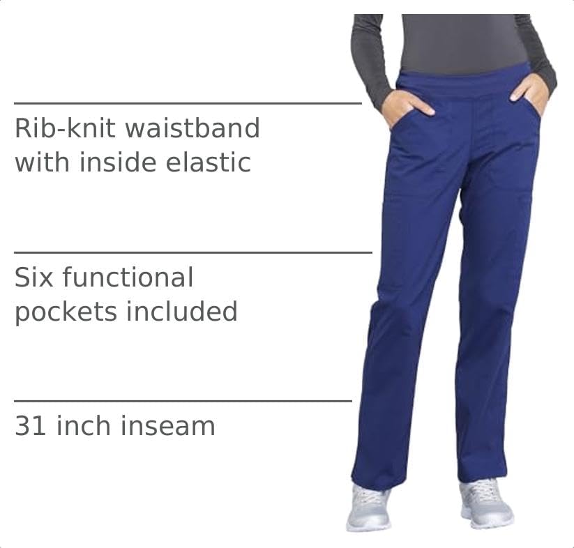 Detalle 2 de Cherokee WW170T Women's Scrub Pants with 2-Way Stretch and Six Pockets