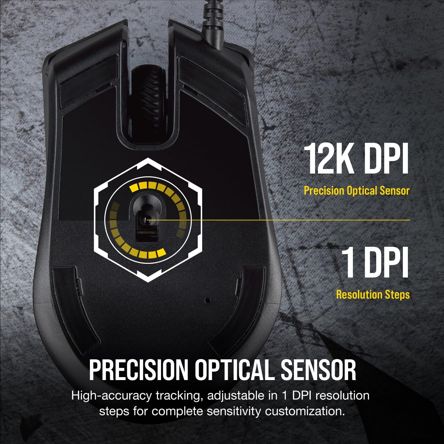 Detalle 2 de Corsair Harpoon RGB Pro gaming mouse (optical, 12,000 DPI) — lightweight FPS/MOBA control