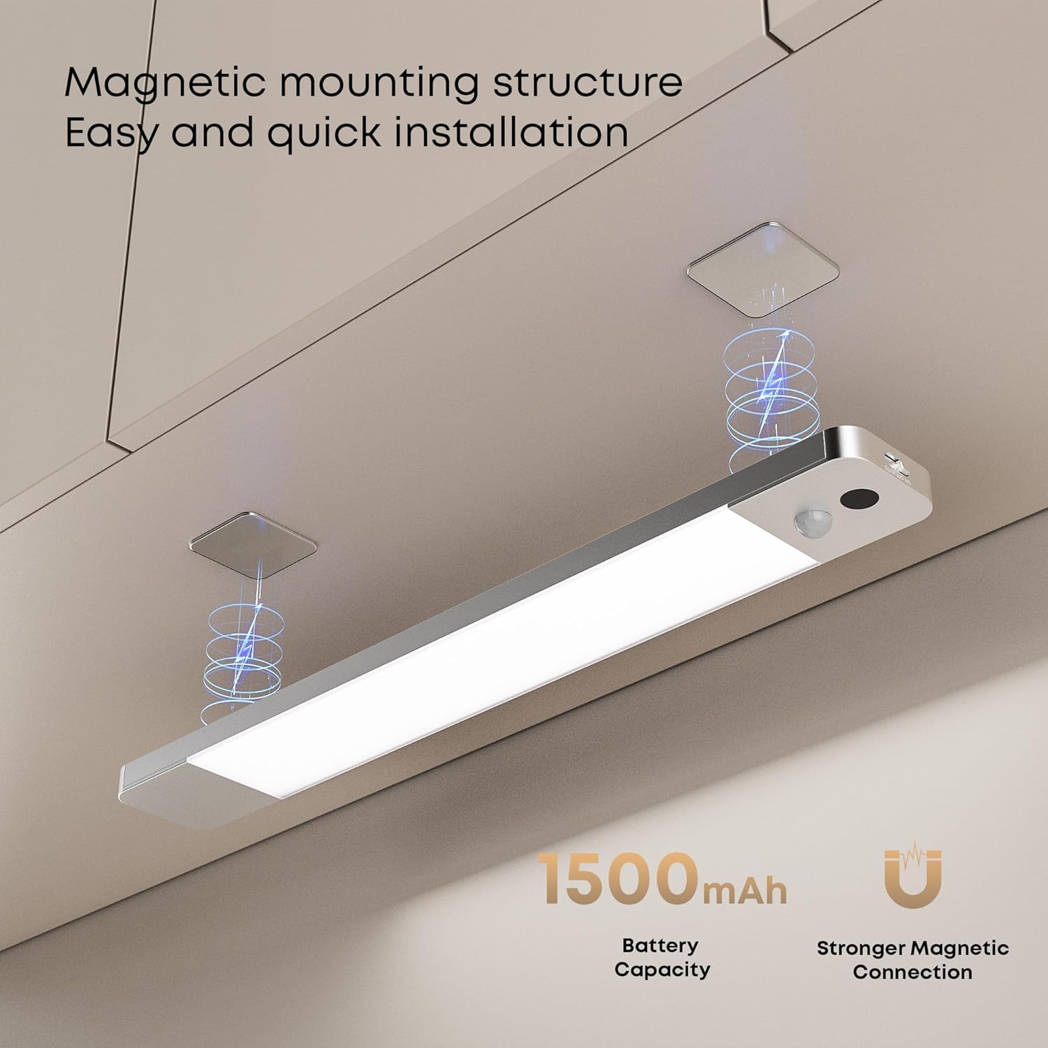 Thumbnail 6 de LROLTEF Luce LED sottopensile per cucina da 25 cm con sensore di movimento e dimmer manuale (2 pezzi)