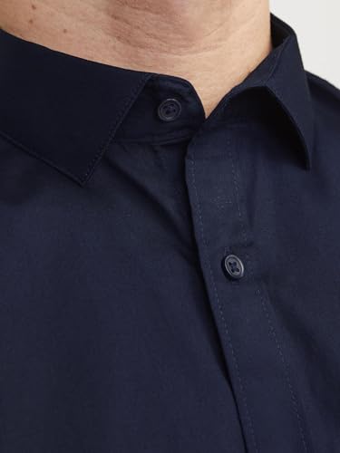 Thumbnail 6 de Jack & Jones Jprblacardiff Camiseta L/S Azul Marino para Hombre 🌊