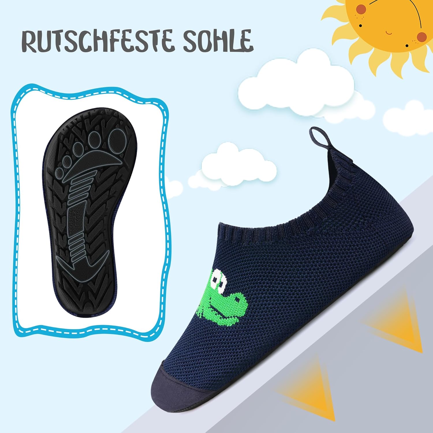 Thumbnail 3 de Kyopp Hausschuhe Kinder – atmungsaktive, rutschfeste Pantoffeln für Lauflerner (Gr. 20–35)