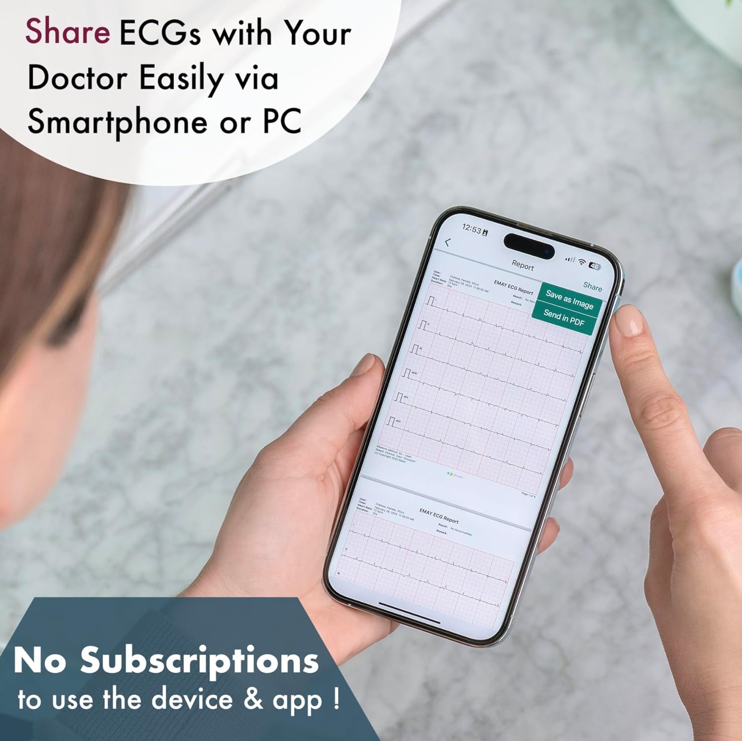 Thumbnail 5 de EMAY 6L Portable ECG Monitor 6L