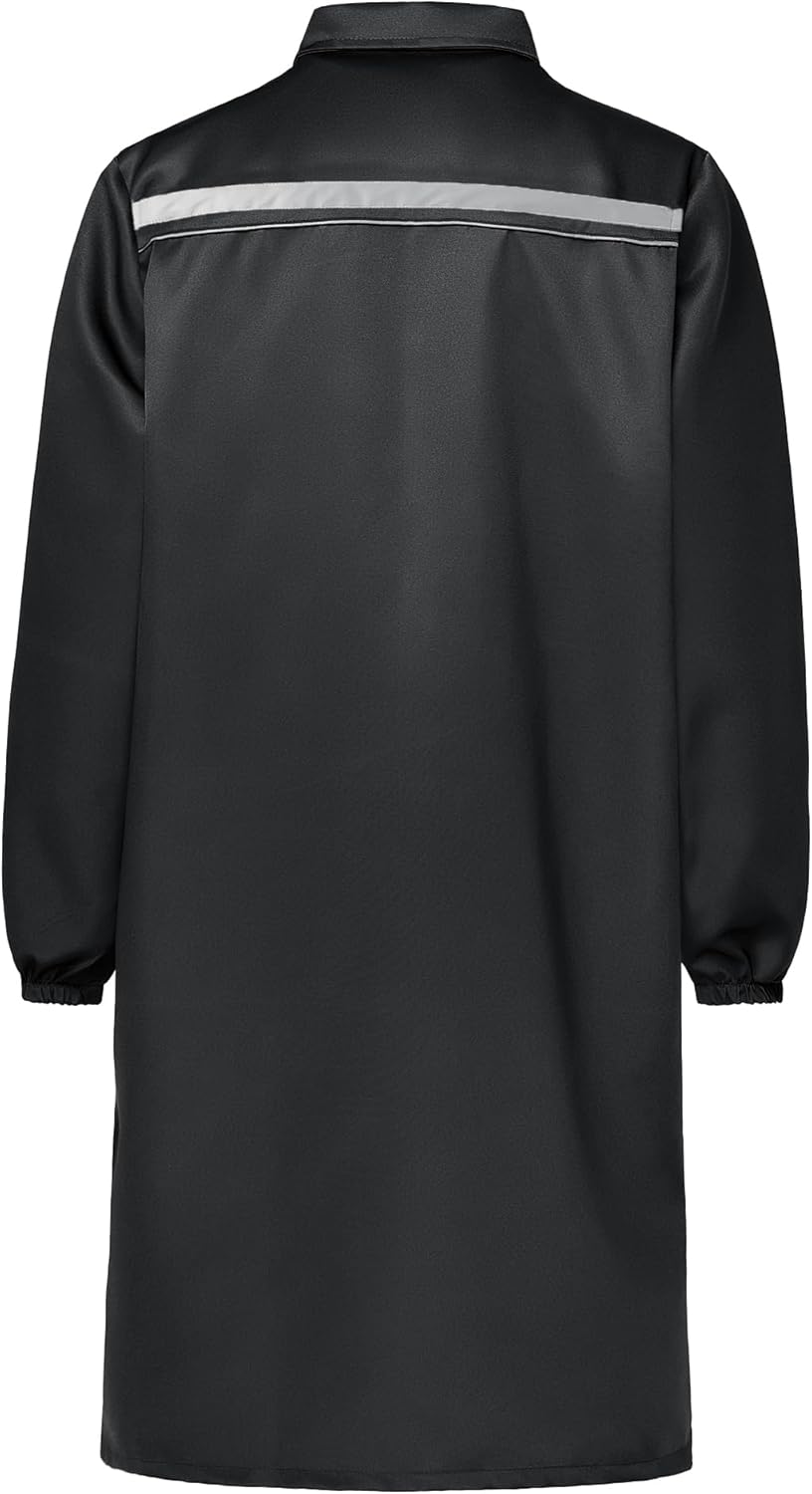 Detalle 2 de Yukirtiq Mens Hi‑Viz Long Lab Coat 🧪