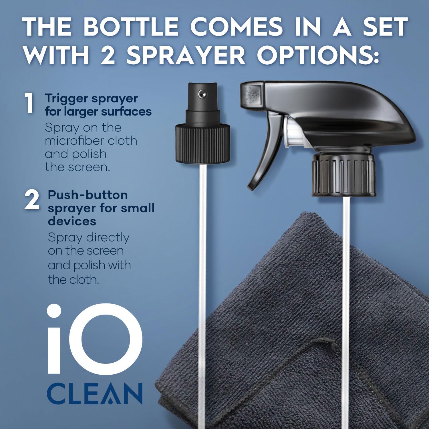 Thumbnail 2 de iO Clean Bildschirmreiniger Spray (16oz – 473ml)