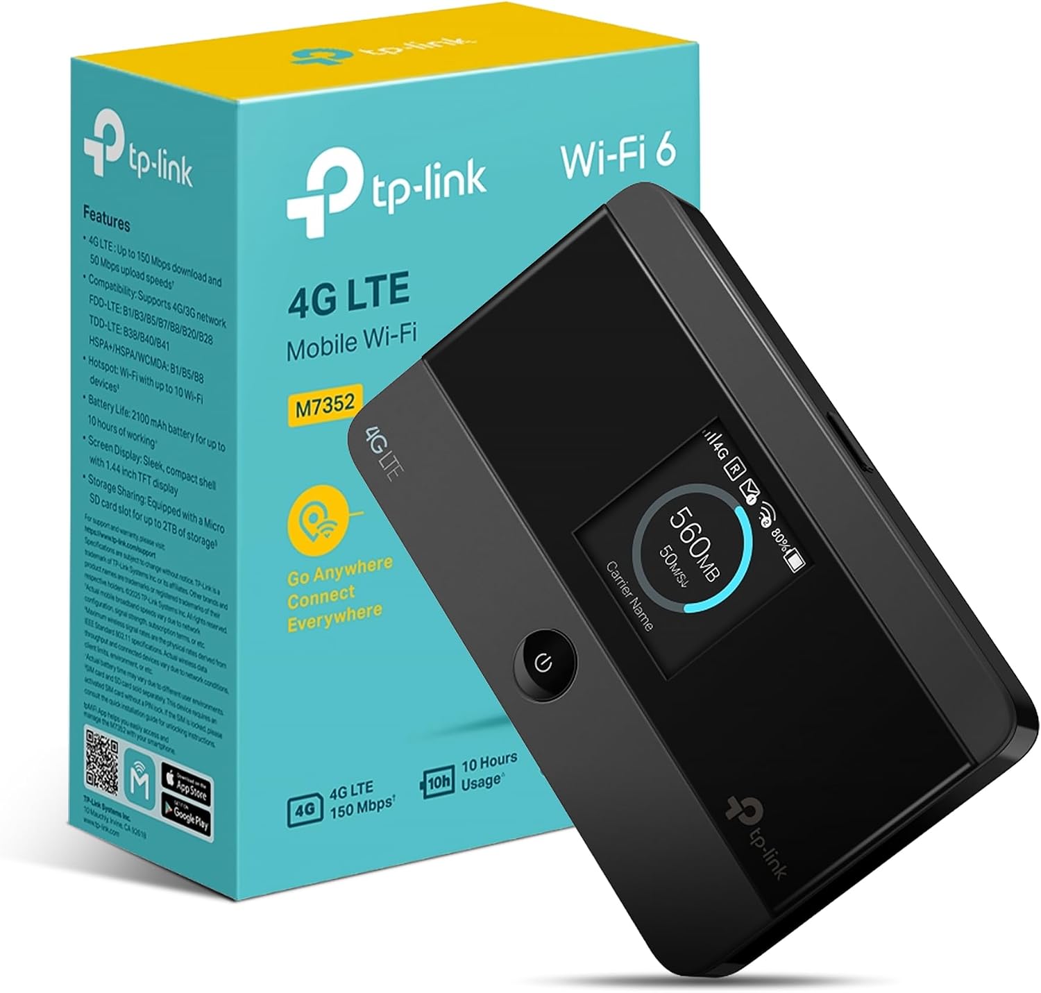 Detalle de TP-Link M7352 4G MiFi Router 2100 mAh