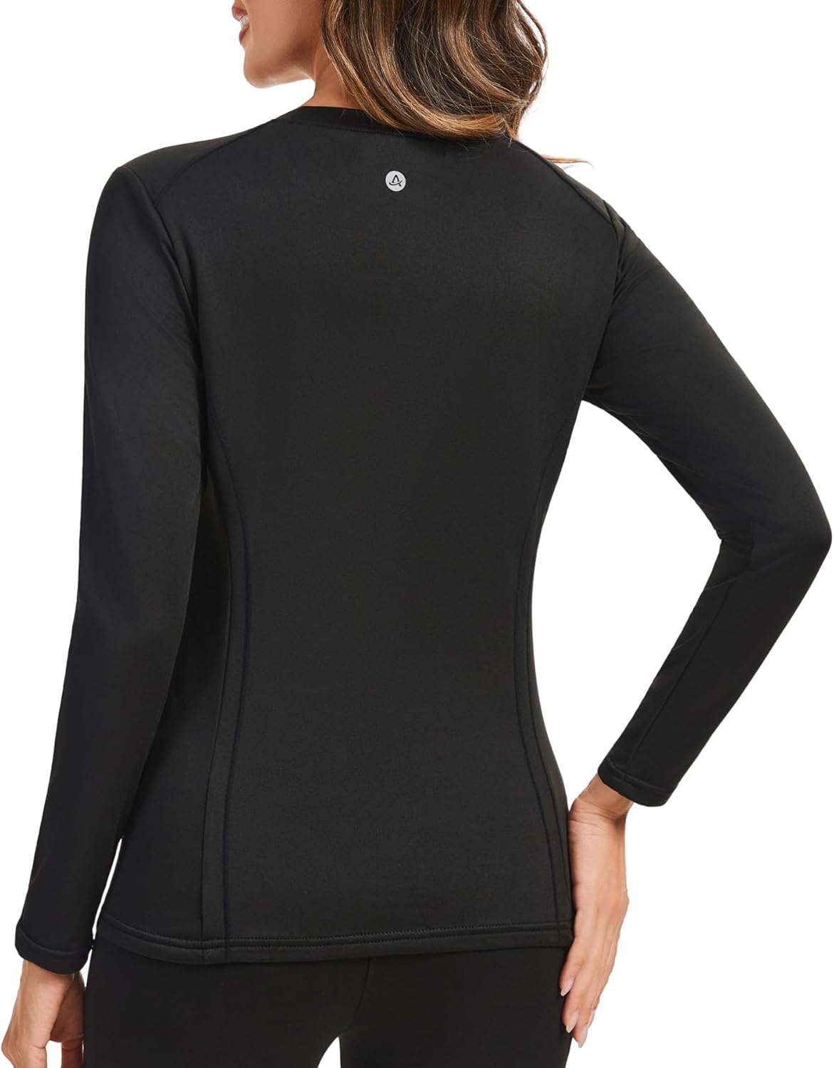 Thumbnail 1 de AMZSPORT pull thermique femme à manches longues – sous-vêtement respirant doublure polaire