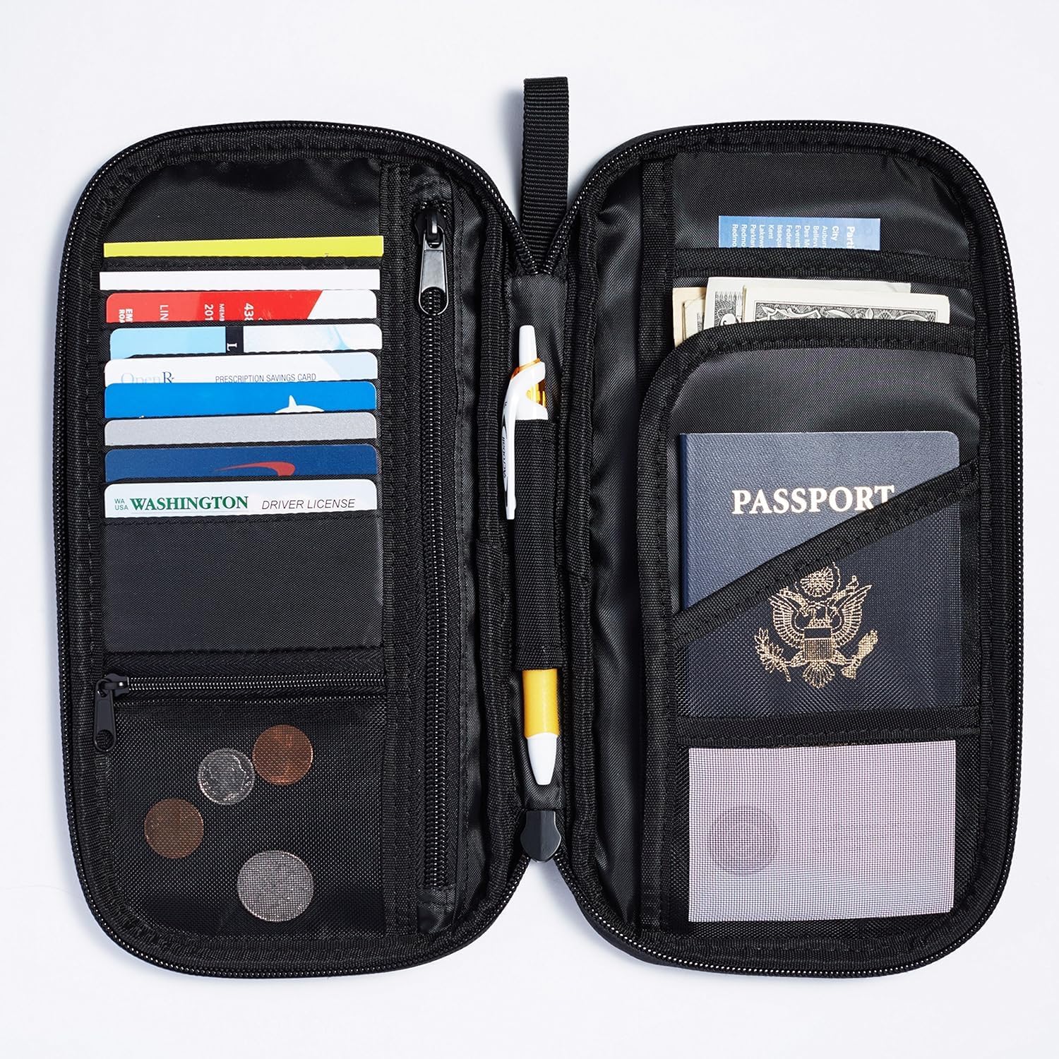 Thumbnail 1 de Amazon Basics Passport Holder Travel Wallet with RFID Protection