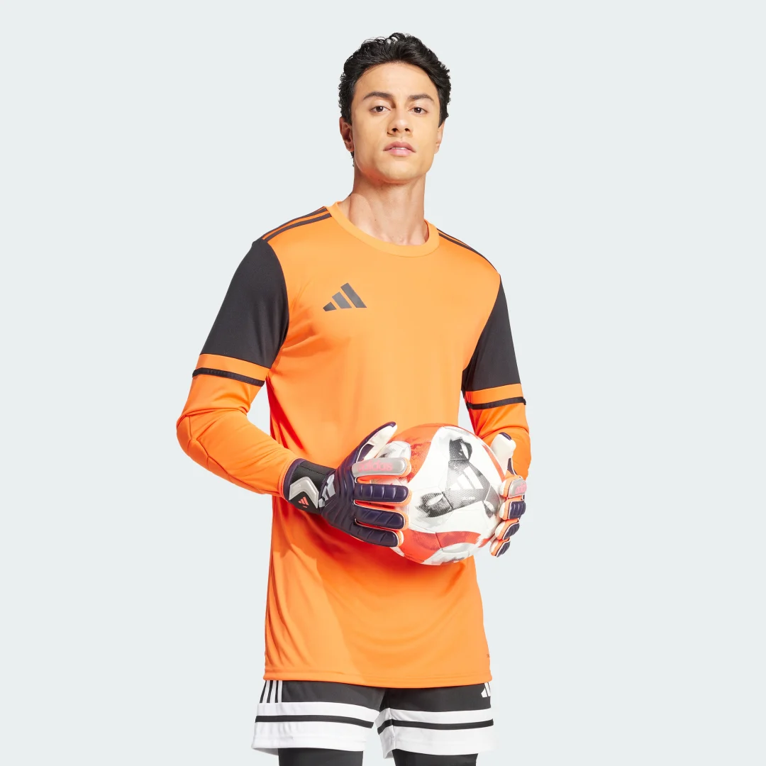 Detalle de Camiseta manga larga portero Squadra 25 de Adidas – naranja