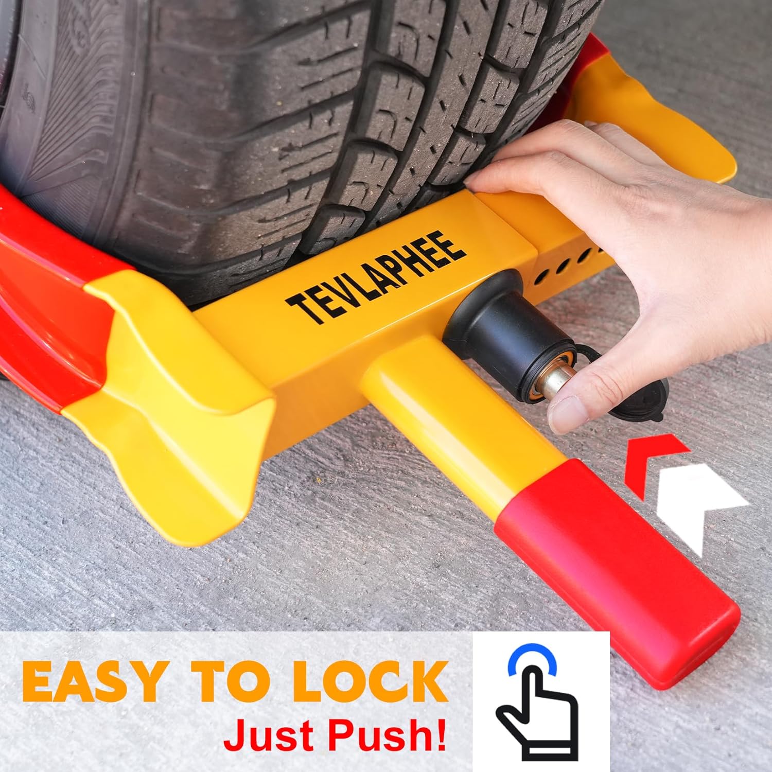 Detalle de Tevlaphee Wheel Clamp Lock for 7–11" tyres