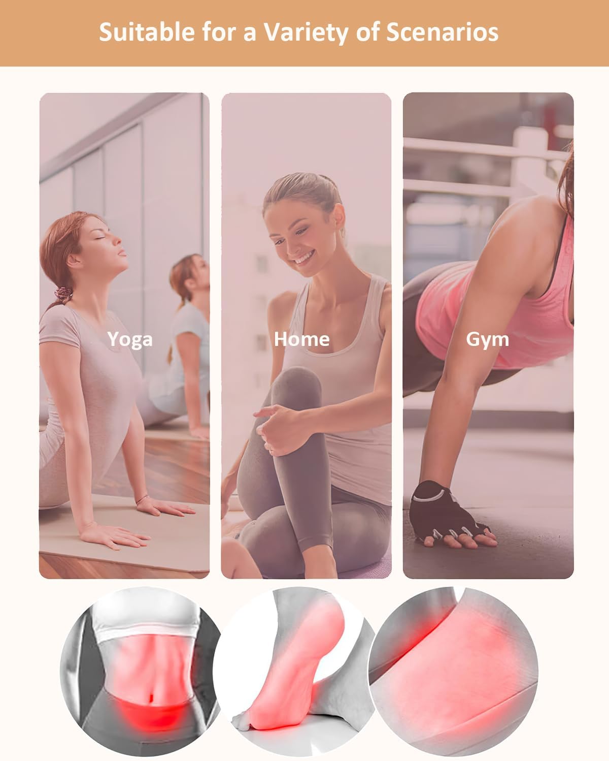 Thumbnail 5 de Yikki 4 paia di calze antiscivolo per Pilates e Yoga da donna (taglia unica)