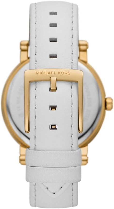 Thumbnail 1 de Michael Kors Corey Montre Femme – Quartz à 3 aiguilles, bracelet acier inoxydable ou cuir blanc