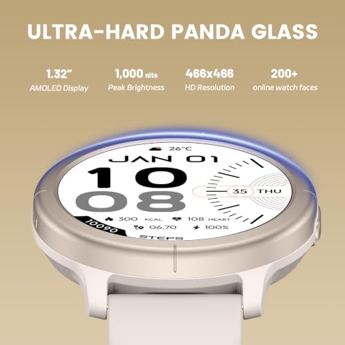 Thumbnail 4 de SOUYIE KW386 Smart Watch for Men and Women with 1.32" AMOLED, Bluetooth Calls and Fitness Tracking