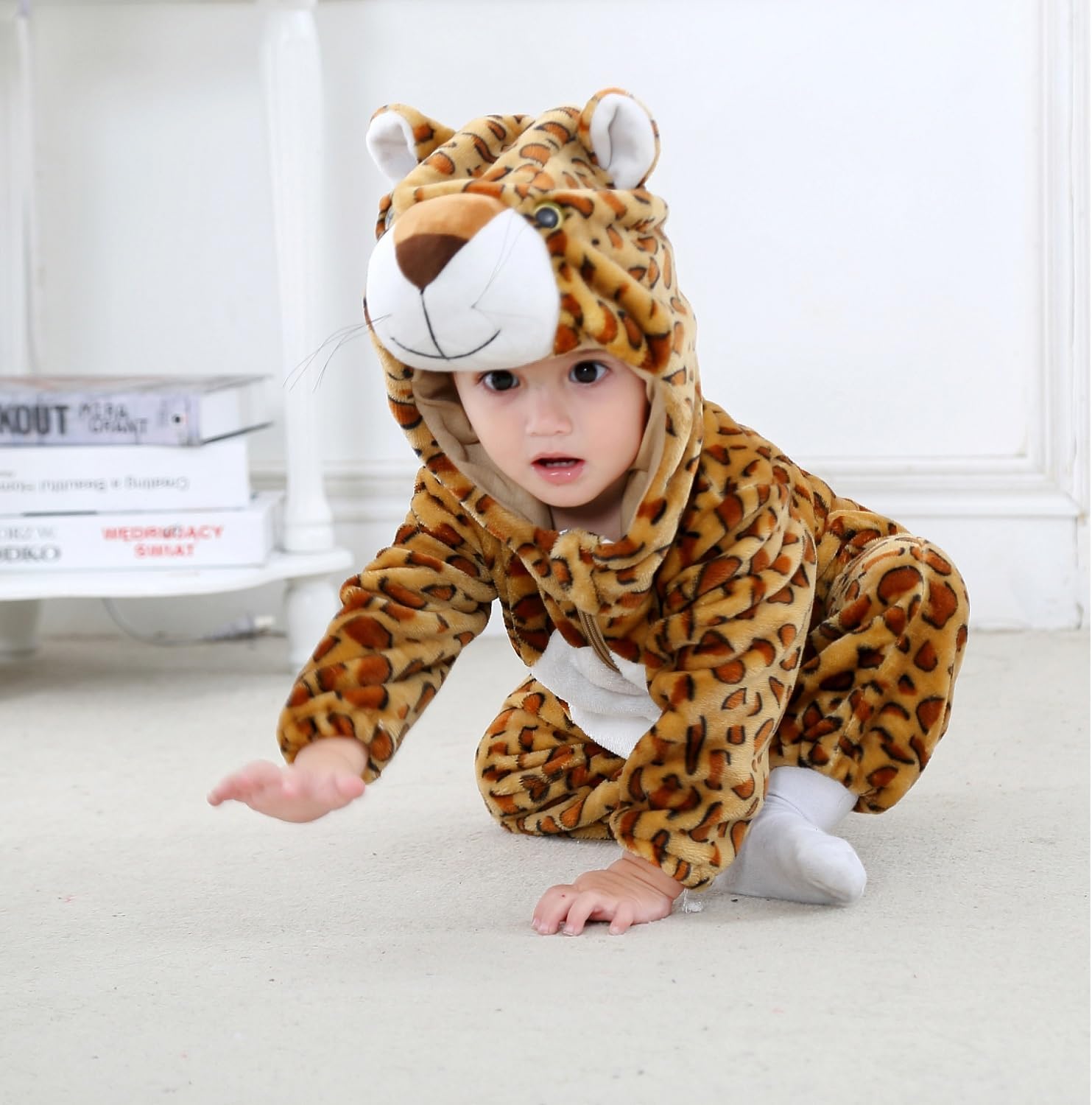 Thumbnail 3 de Baby hooded romper onesie 3–36 months