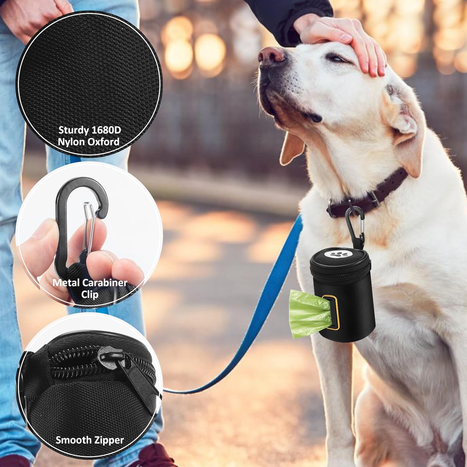 Detalle 2 de RASSE dog poop bags dispenser 1 roll