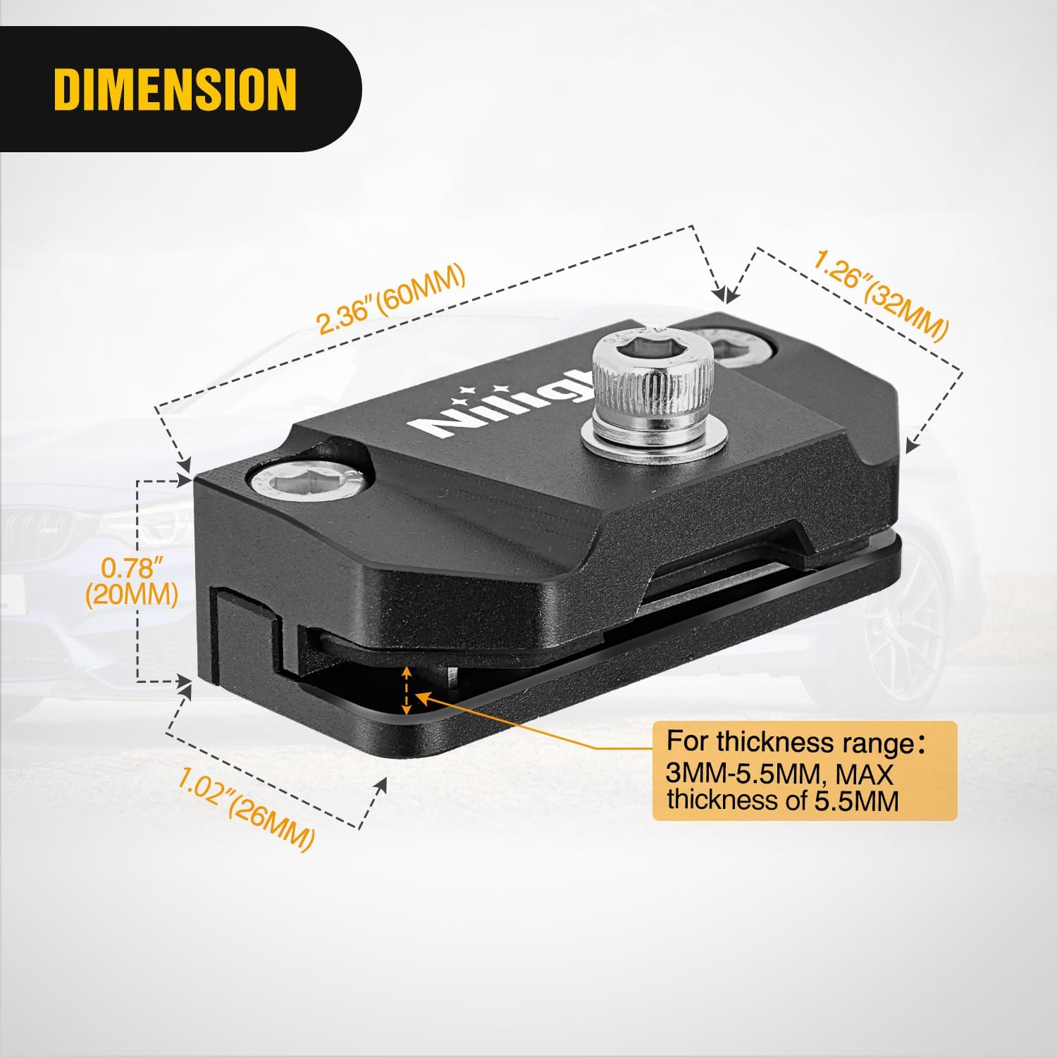 Detalle 2 de Nilight LED light bar mounting bracket