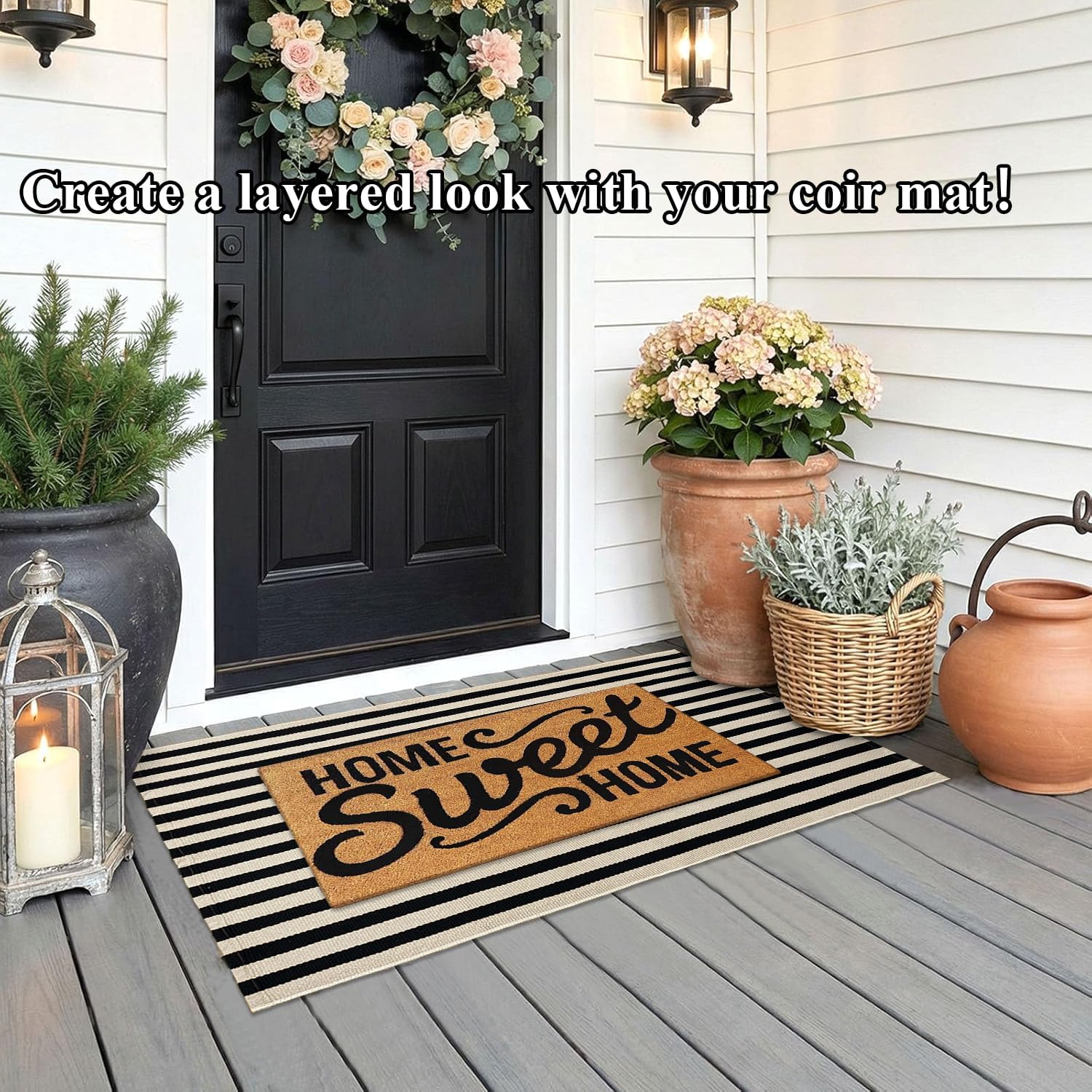 Detalle de Kxyhug outdoor door mat cotton blend