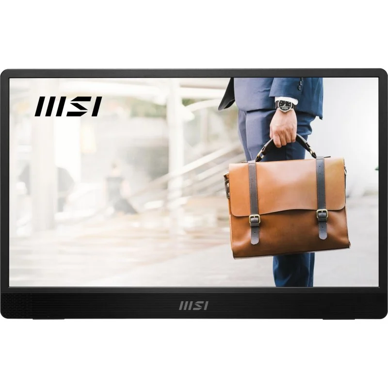 Detalle de Monitor MSI PRO MP161 E2U 15.6" FullHD IPS: portátil y versátil para productividad