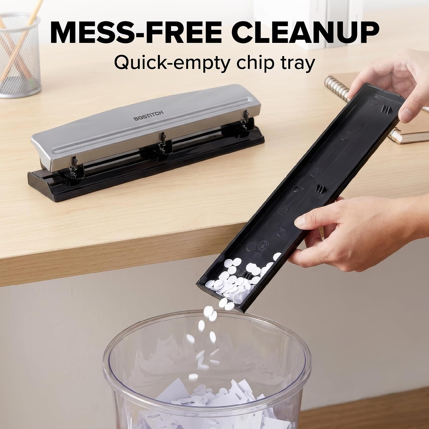 Thumbnail 6 de Bostitch 3-Hole Paper Punch, 15-Sheet Capacity