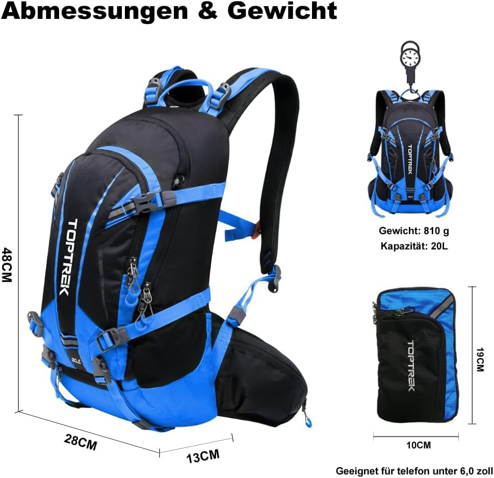 Thumbnail 4 de toptrek Fahrradrucksack 20L Wasserdicht