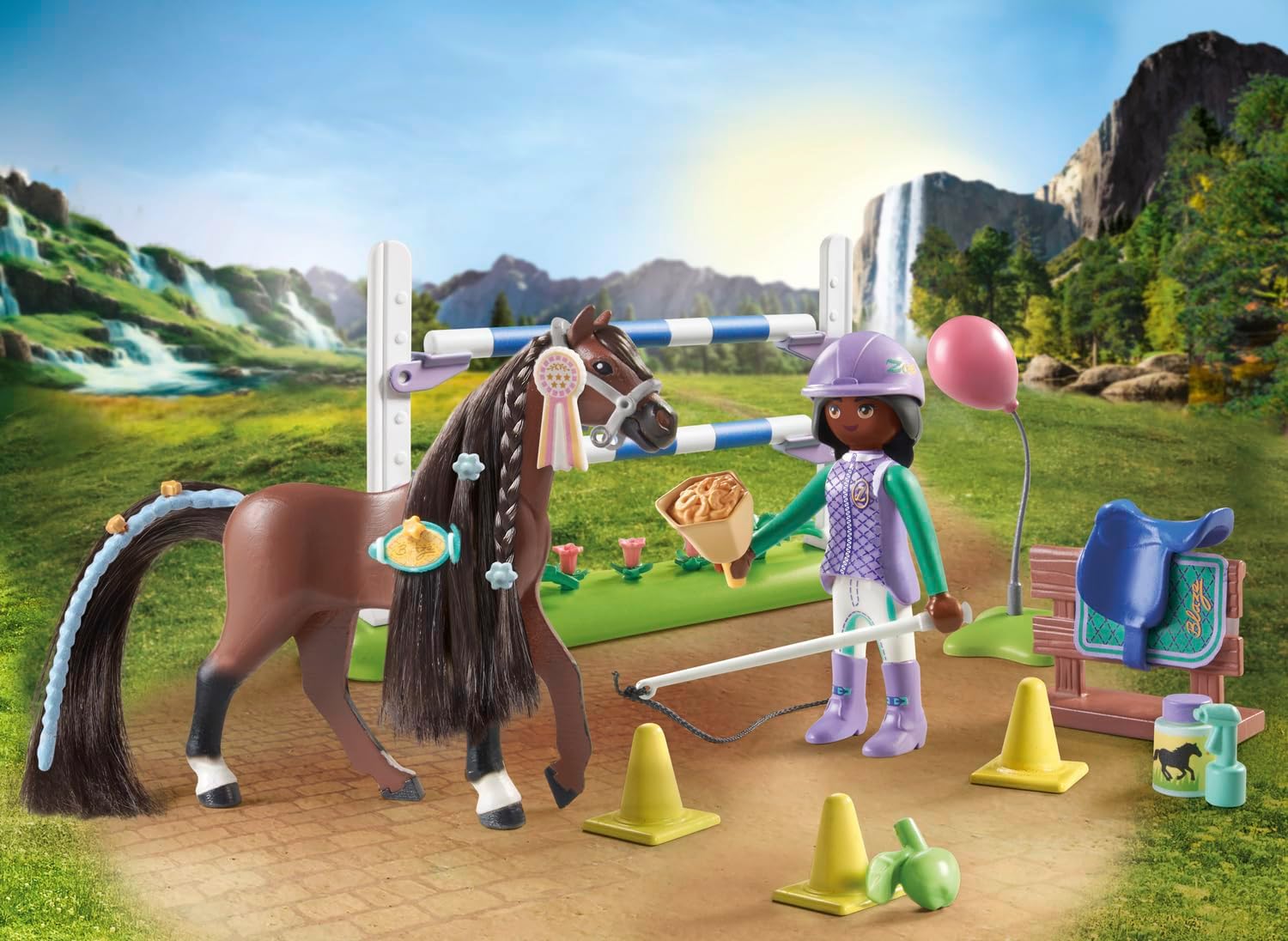 Thumbnail 2 de PLAYMOBIL Horses of Waterfall 71355 🐴 Juego de caballos y entrenamiento