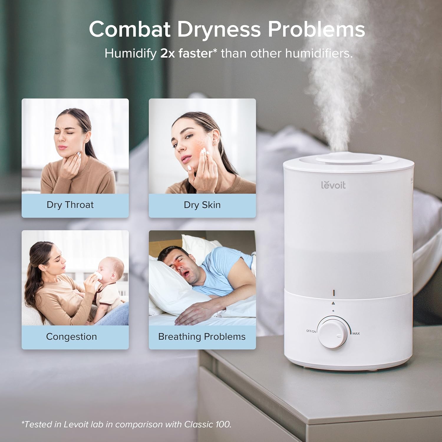 Thumbnail 4 de LEVOIT Humidifier 3L for Large Rooms 🌫