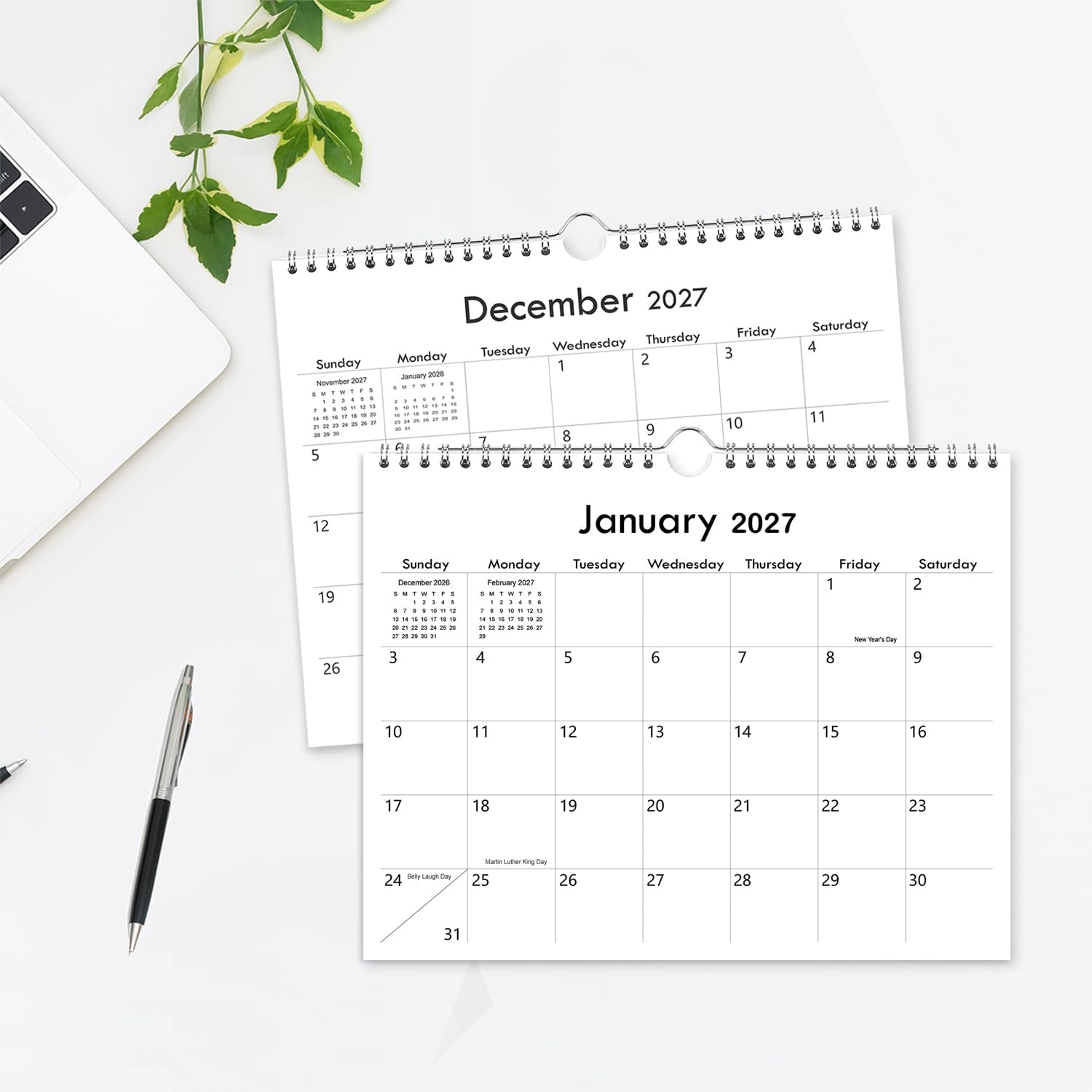 Thumbnail 6 de Riobat 8-11-h-black 18-Month Wall Calendar, January 2027 to June 2028