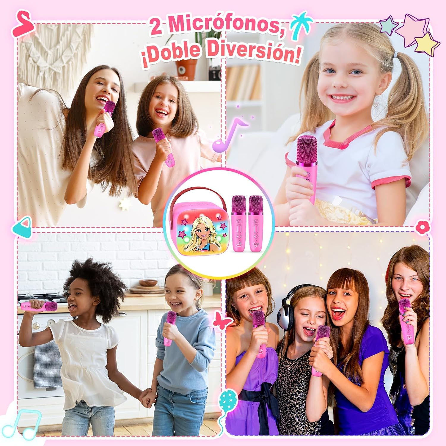 Thumbnail 5 de Dislocati Princesa Karaoke Niña Bluetooth 2 micrófonos