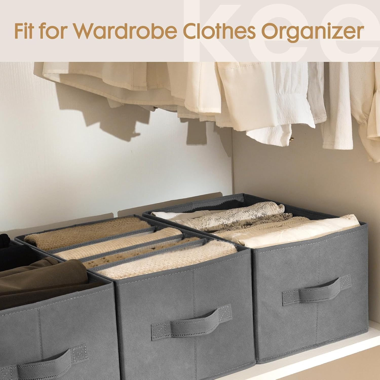 Thumbnail 5 de Criusia 6 Pack Large Clothes Organizer, Foldable Storage