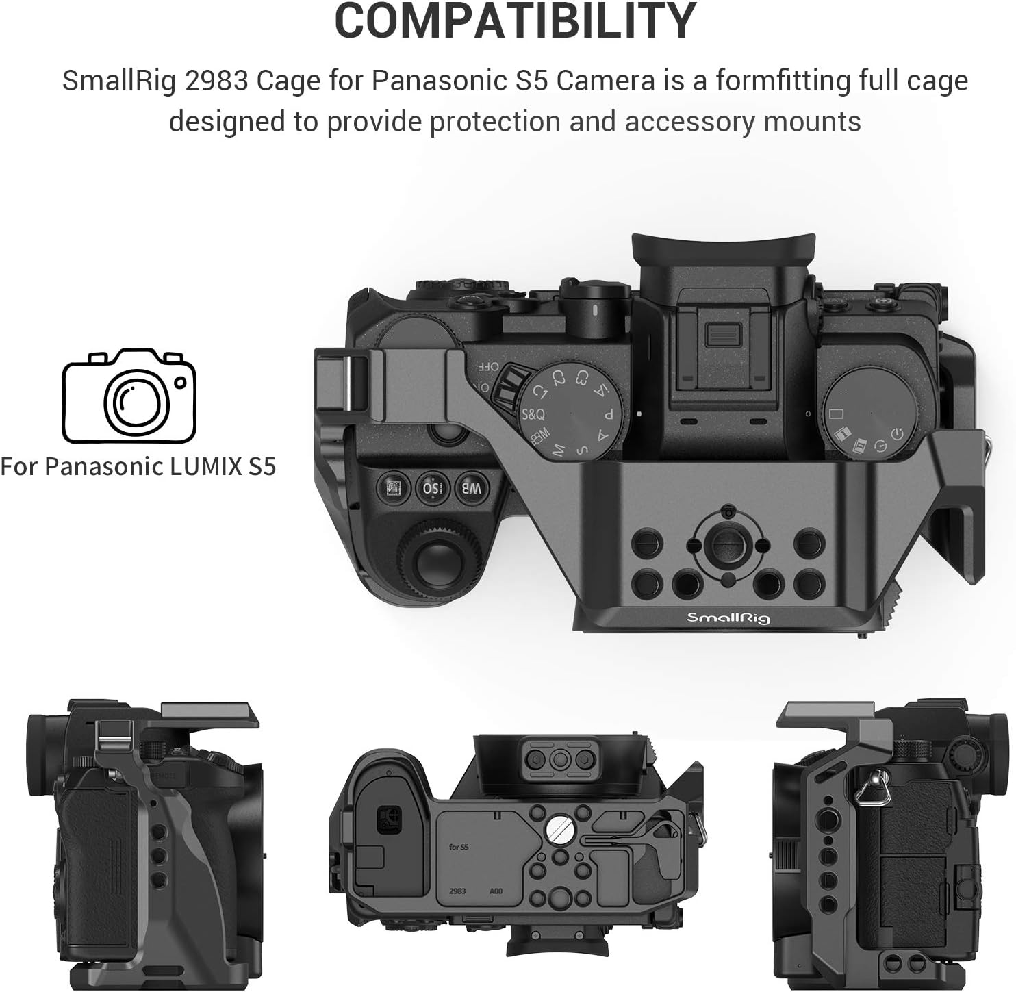 Thumbnail 2 de SMALLRIG 2983 cage for Panasonic S5