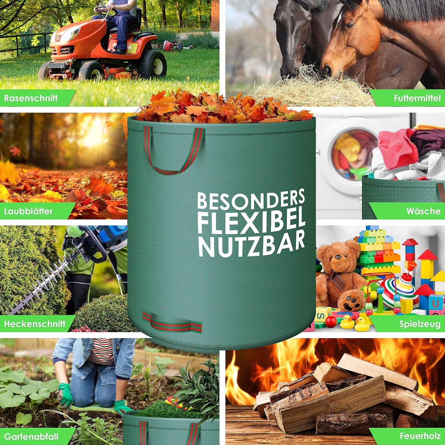 Thumbnail 7 de KESSER® Set de sacos de jardín, 9 pcs