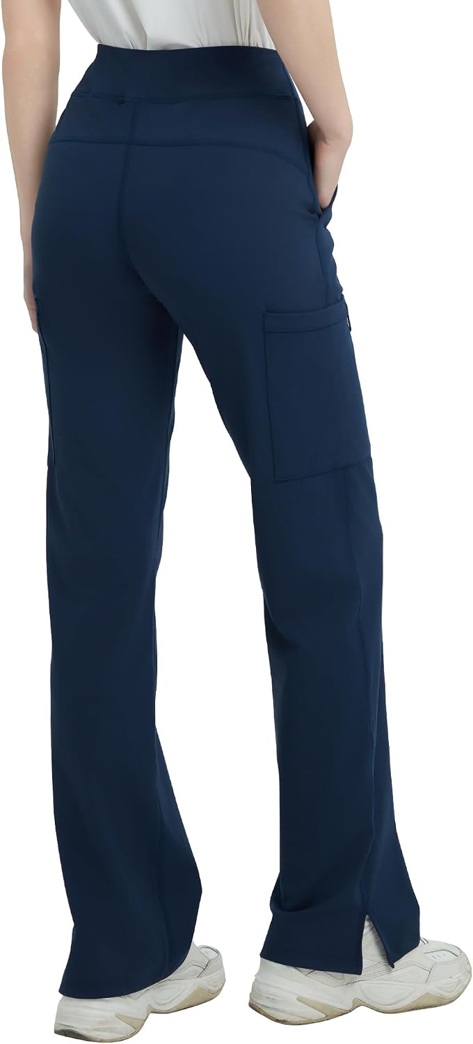 Detalle de Yoga scrub pants with knit waistband, QBK