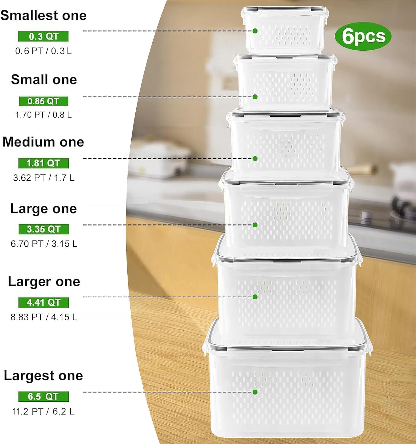 Thumbnail 1 de Food Storage Containers, PP
