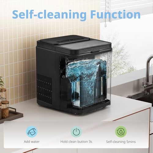 Thumbnail 3 de COMFEE' Countertop Ice Maker RC I12BL1UK(E): 12 kg/24H Compact Ice on Demand